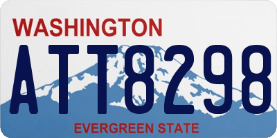 WA license plate ATT8298