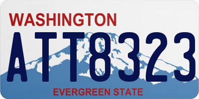 WA license plate ATT8323