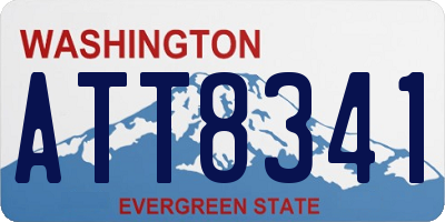 WA license plate ATT8341