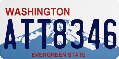 WA license plate ATT8346