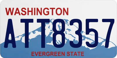 WA license plate ATT8357