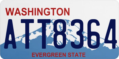 WA license plate ATT8364