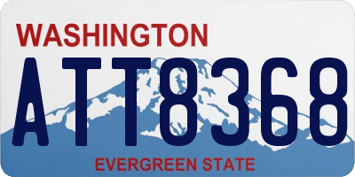 WA license plate ATT8368
