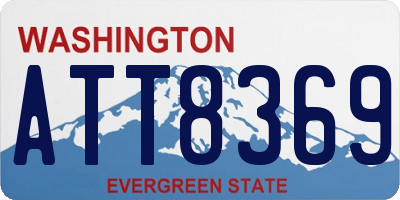 WA license plate ATT8369