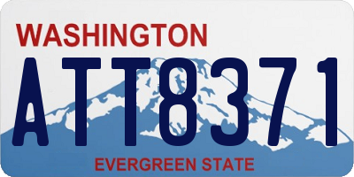 WA license plate ATT8371