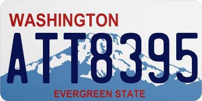 WA license plate ATT8395