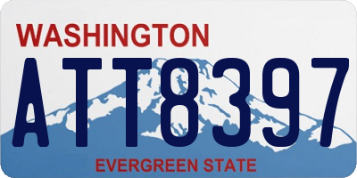 WA license plate ATT8397