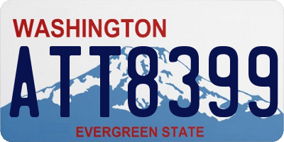 WA license plate ATT8399