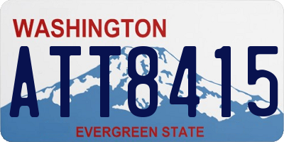 WA license plate ATT8415