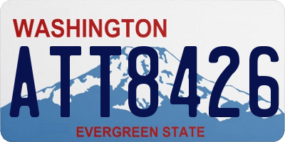 WA license plate ATT8426