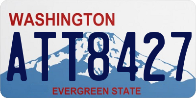 WA license plate ATT8427