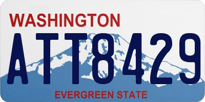 WA license plate ATT8429