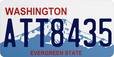 WA license plate ATT8435