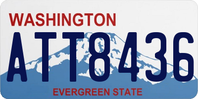 WA license plate ATT8436