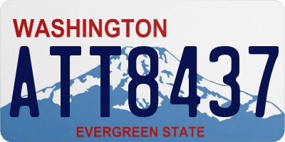 WA license plate ATT8437