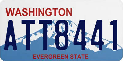 WA license plate ATT8441