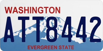 WA license plate ATT8442