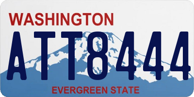 WA license plate ATT8444
