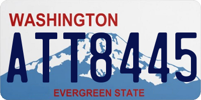 WA license plate ATT8445