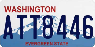 WA license plate ATT8446