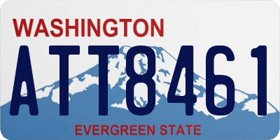 WA license plate ATT8461
