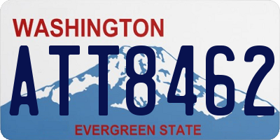 WA license plate ATT8462