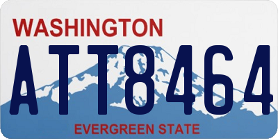WA license plate ATT8464