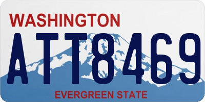 WA license plate ATT8469