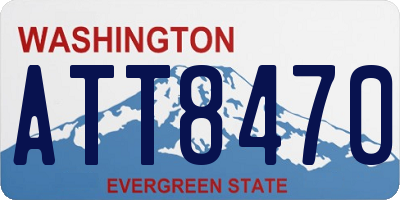WA license plate ATT8470