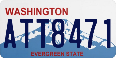 WA license plate ATT8471