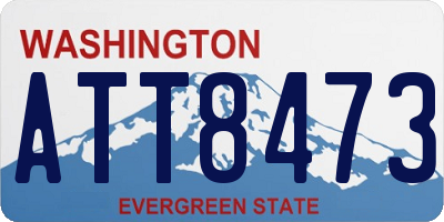 WA license plate ATT8473
