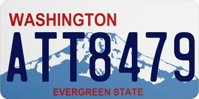 WA license plate ATT8479