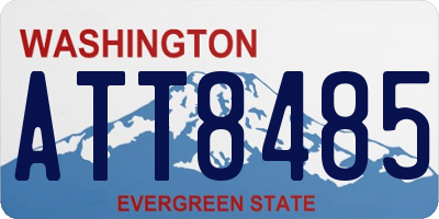 WA license plate ATT8485