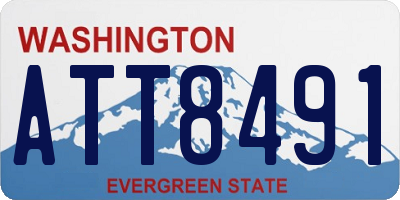 WA license plate ATT8491