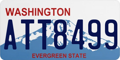 WA license plate ATT8499