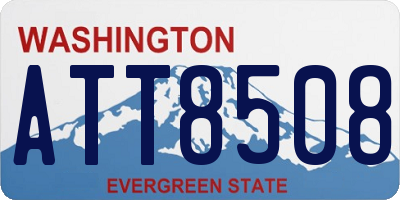WA license plate ATT8508