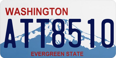 WA license plate ATT8510