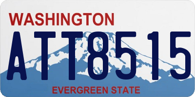 WA license plate ATT8515