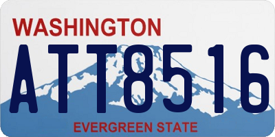 WA license plate ATT8516
