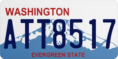 WA license plate ATT8517