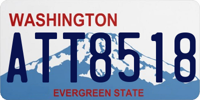 WA license plate ATT8518