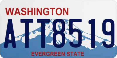 WA license plate ATT8519