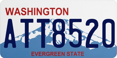 WA license plate ATT8520