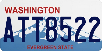 WA license plate ATT8522
