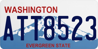 WA license plate ATT8523