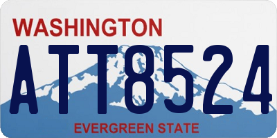 WA license plate ATT8524
