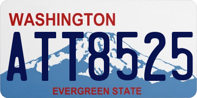 WA license plate ATT8525