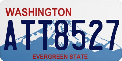 WA license plate ATT8527