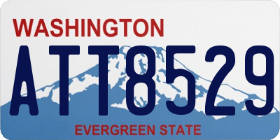WA license plate ATT8529