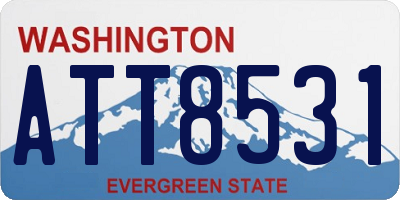 WA license plate ATT8531
